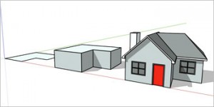 Casa modelado 3D